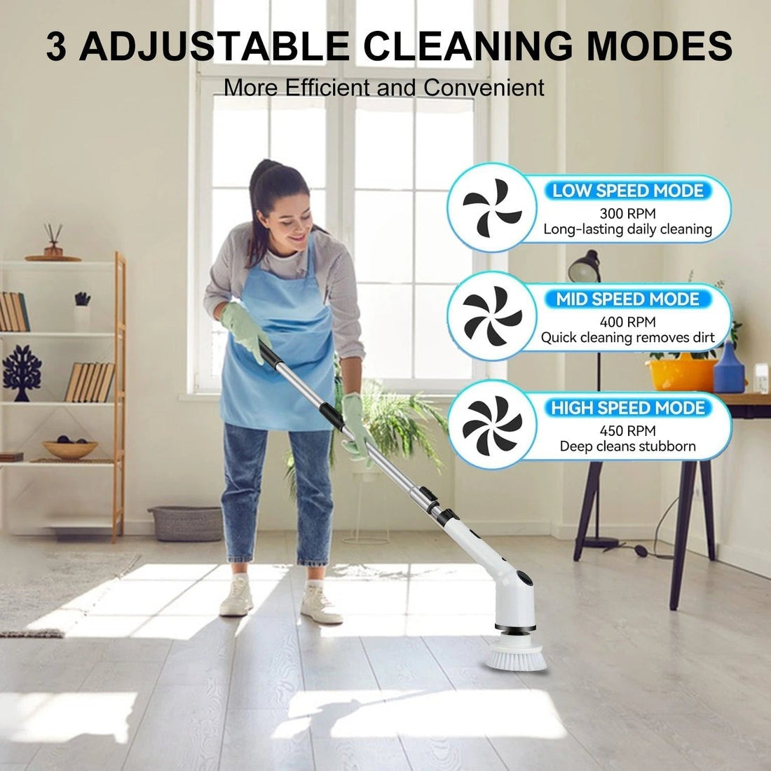 Spinova™ - Heavy Duty Electric Scrubber